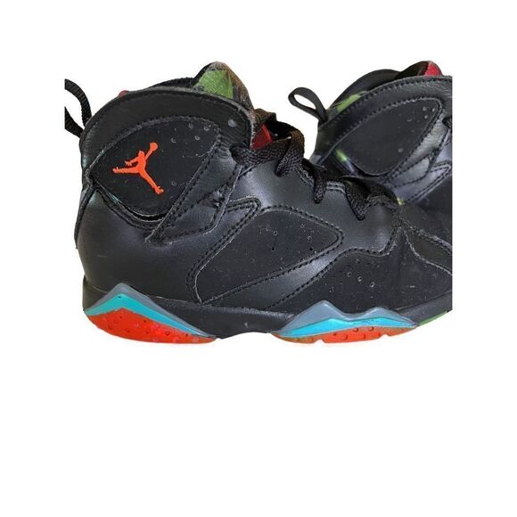 Nike Air Jordan Boys Kids SZ 1Y  Air Jordan 7 Retro 30th BG Black & Multi Colore - Picture 1 of 10